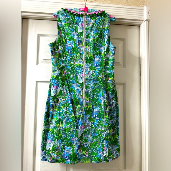 Lilly Pulitzer Mila Shift Dress in Sprout Green Lilly on Holiday Size 12 EUC - Picture 6 of 15
